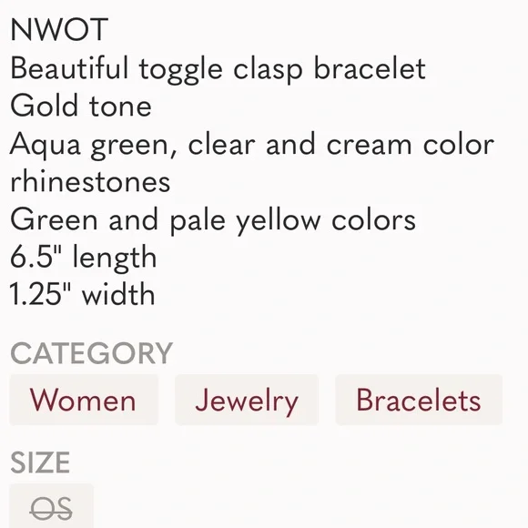 Moon and Stars Rhinestone Bracelet NIP - Picture 6 of 6